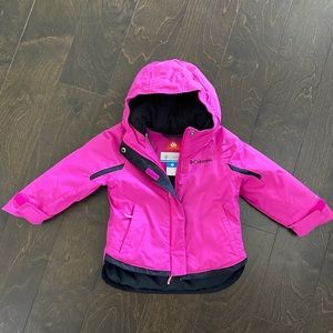 Toddler girls Columbia Omniheat winter coat/ski jacket Outgrow system- s…